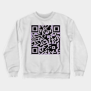 Purple Brick QR Crewneck Sweatshirt